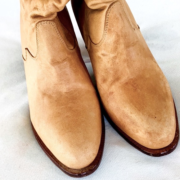 Quality genuine leather slouch knee-high Boots w turnover top▪️SIZE 41 - Picture 9 of 14